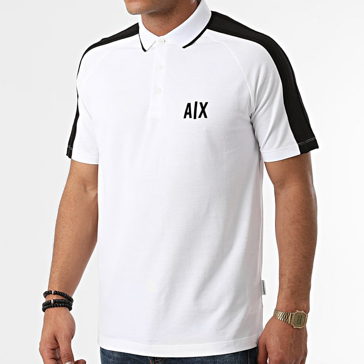 Armani Exchange White Polo Shirt
