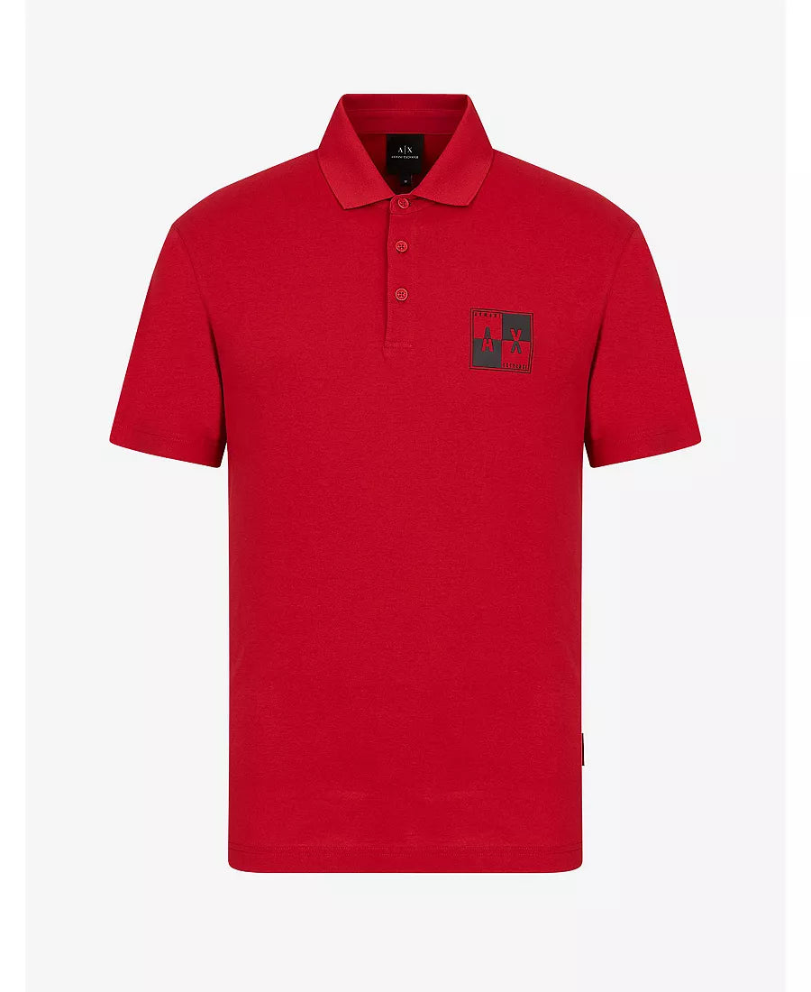 Armani Exchange True Red Polo Shirt