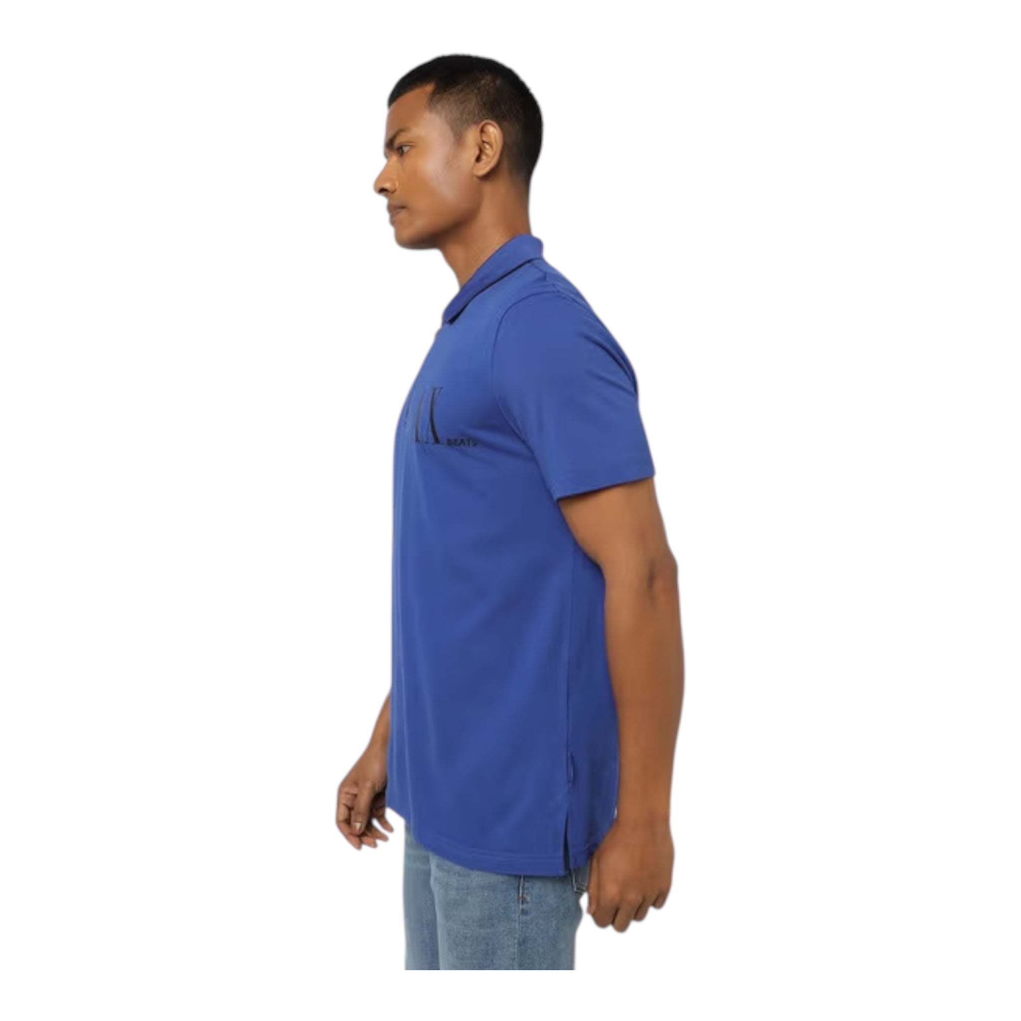Armani Exchange Blue Polo Shirt
