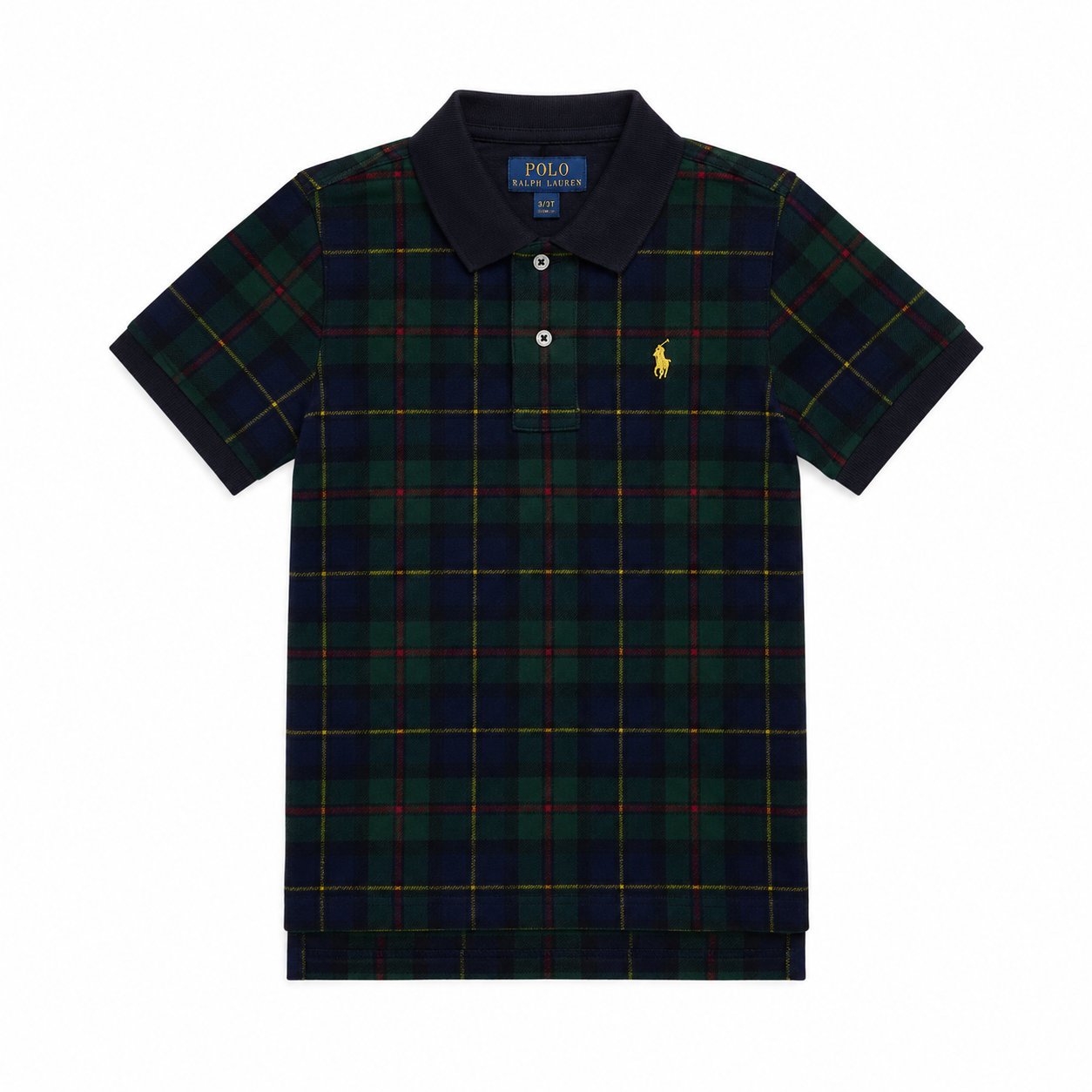 Polo Ralph Lauren Toddler Boys Holiday Multi Plaid Short Sleeve