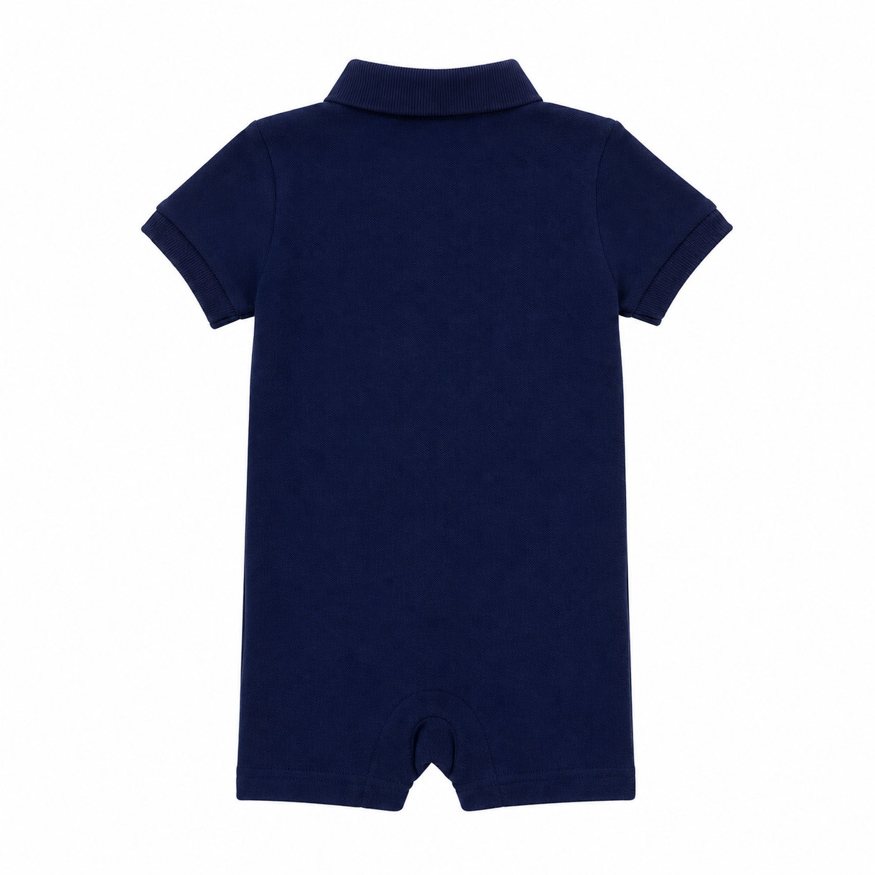 Polo Ralph Lauren Baby Boys Navy Cotton Polo Romper 6 Months Short Sleeve One-Piece