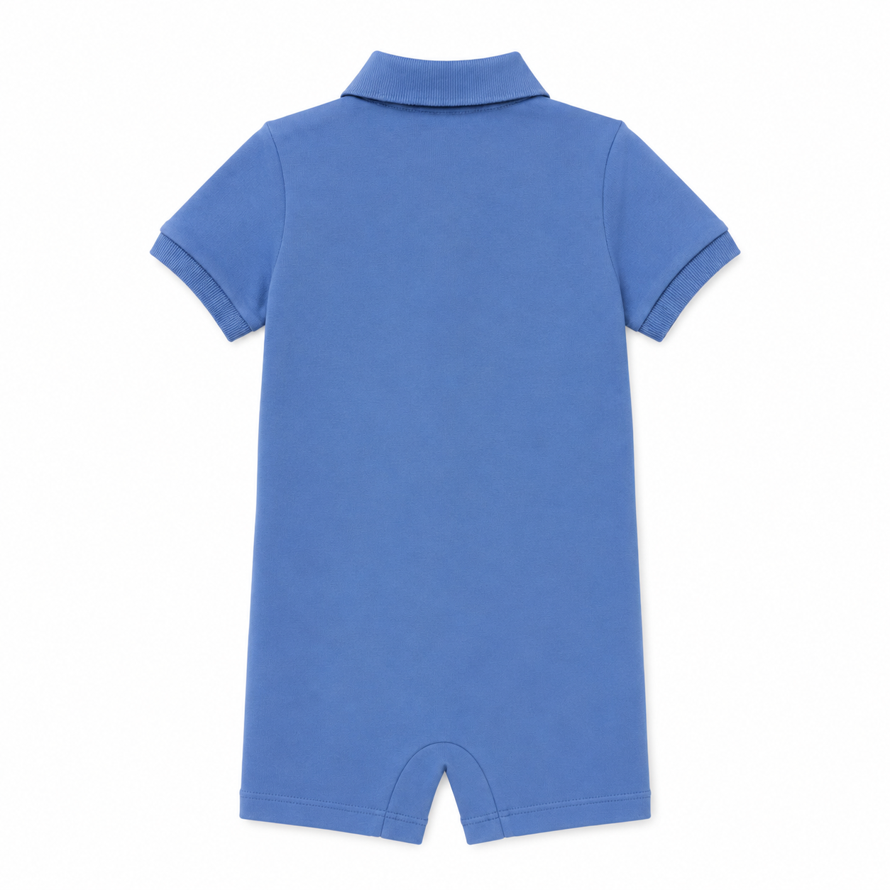Polo Ralph Lauren Baby Boys Blue Cotton Mesh Polo Romper