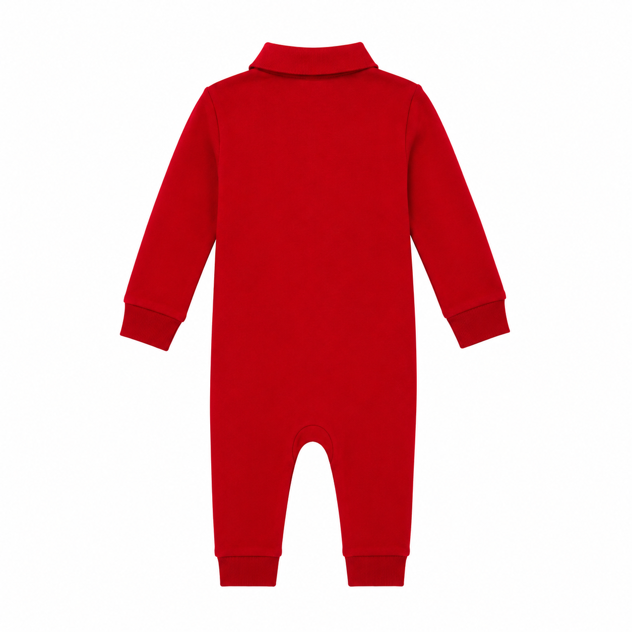 Polo Ralph Lauren Toddler Boys Red Long Sleeve Polo Sleeper Romper in