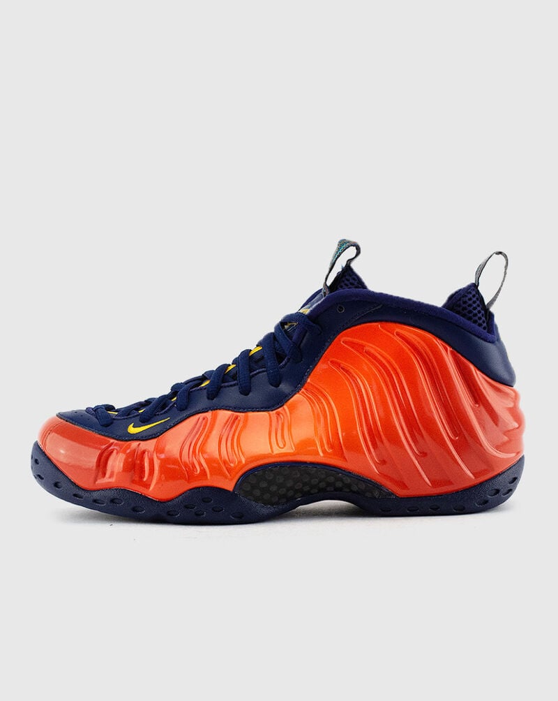 Air Foamposite One Blue Void | Rugged Orange | University Gold