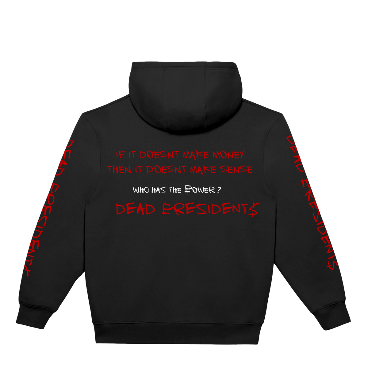 RICH DEAD IDOLS "DEAD PRESIDENTS OUT ON BAIL" HOODIE BLACK