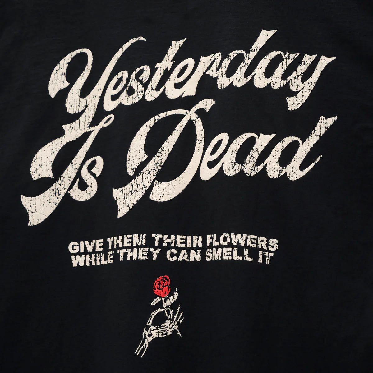 Yesterday is dead FRESH POSSIBILITIES TEE BLACK