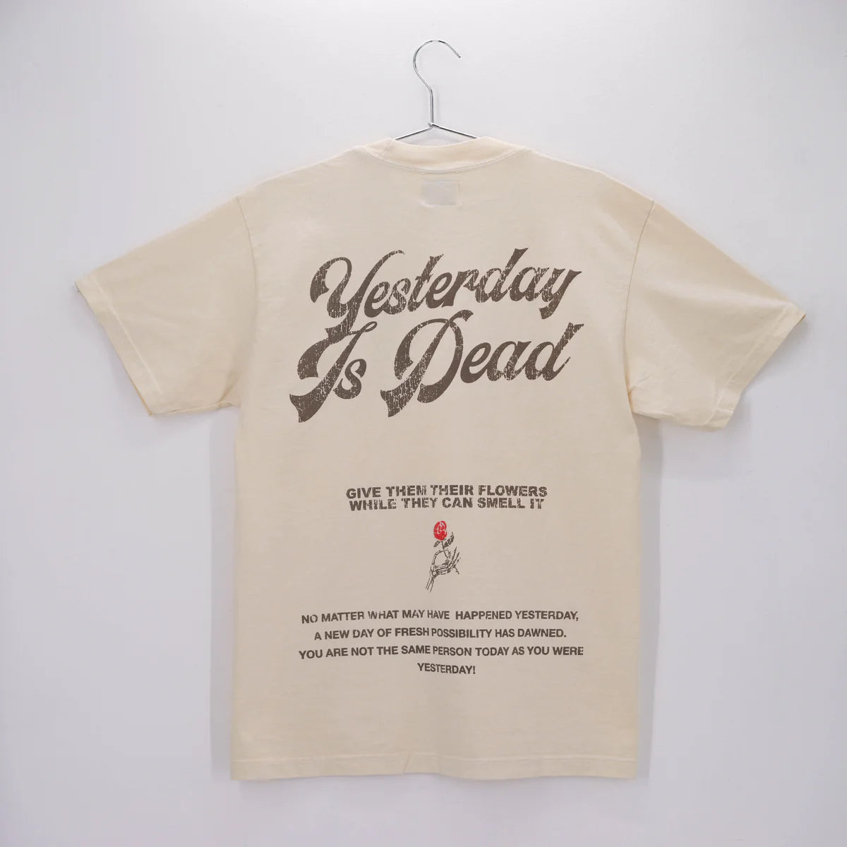 Yesterday is dead FRESH POSSIBILITIES TEE CREAM