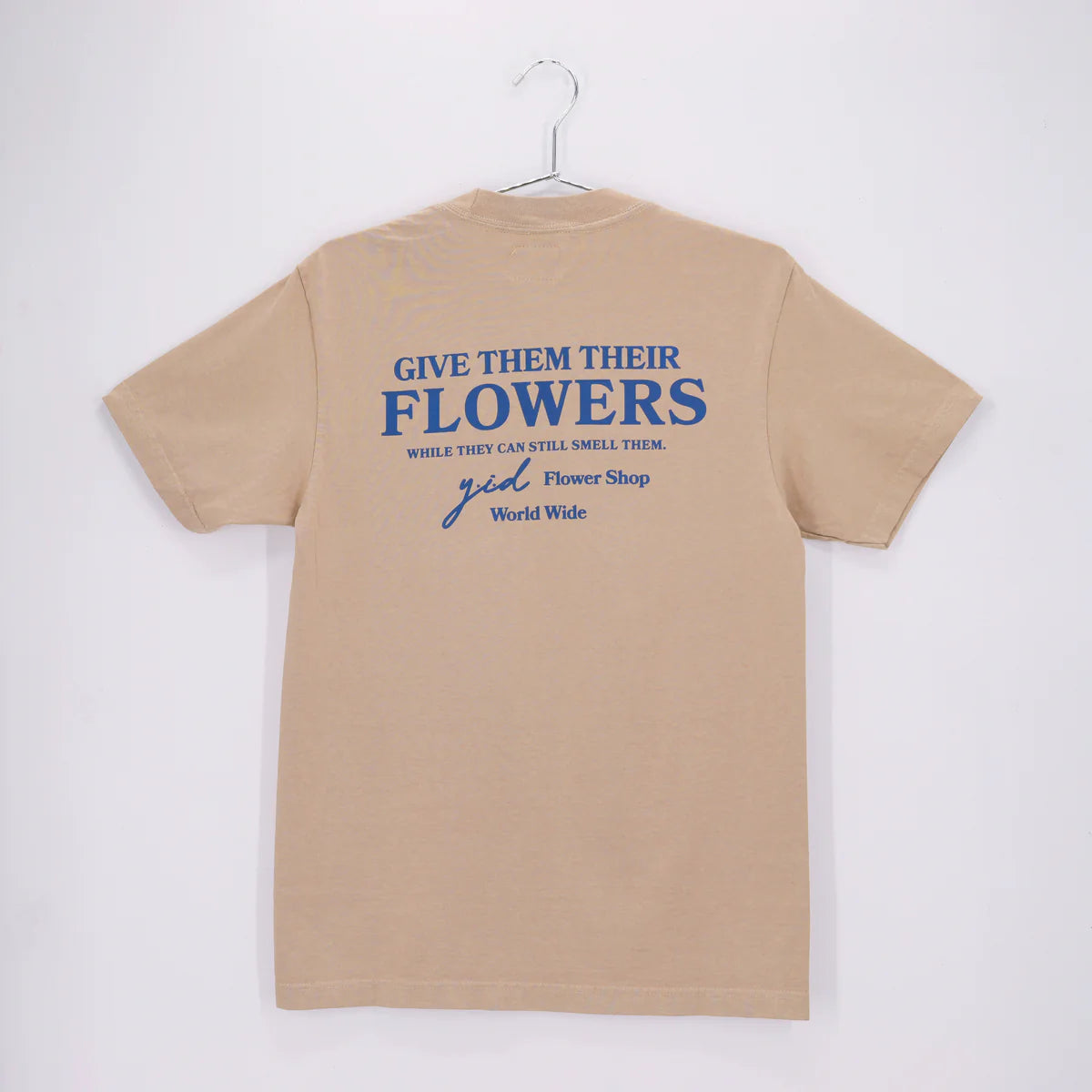 Yesterday is dead FLOWER SHOP TEE OATMEAL/NAVY