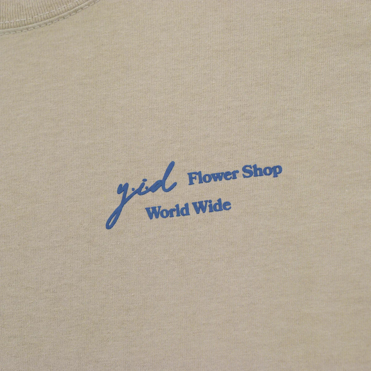 Yesterday is dead FLOWER SHOP TEE OATMEAL/NAVY