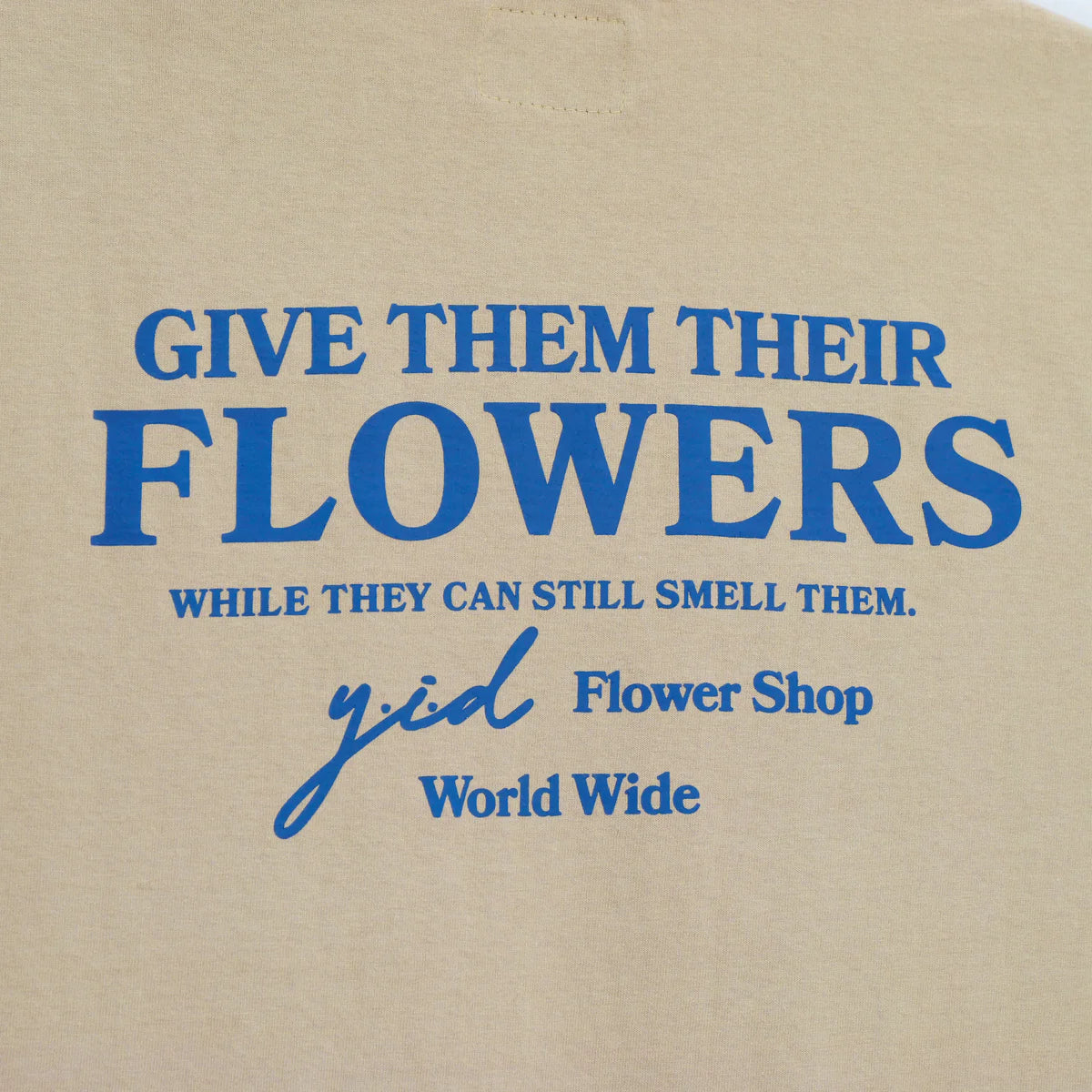 Yesterday is dead FLOWER SHOP TEE OATMEAL/NAVY