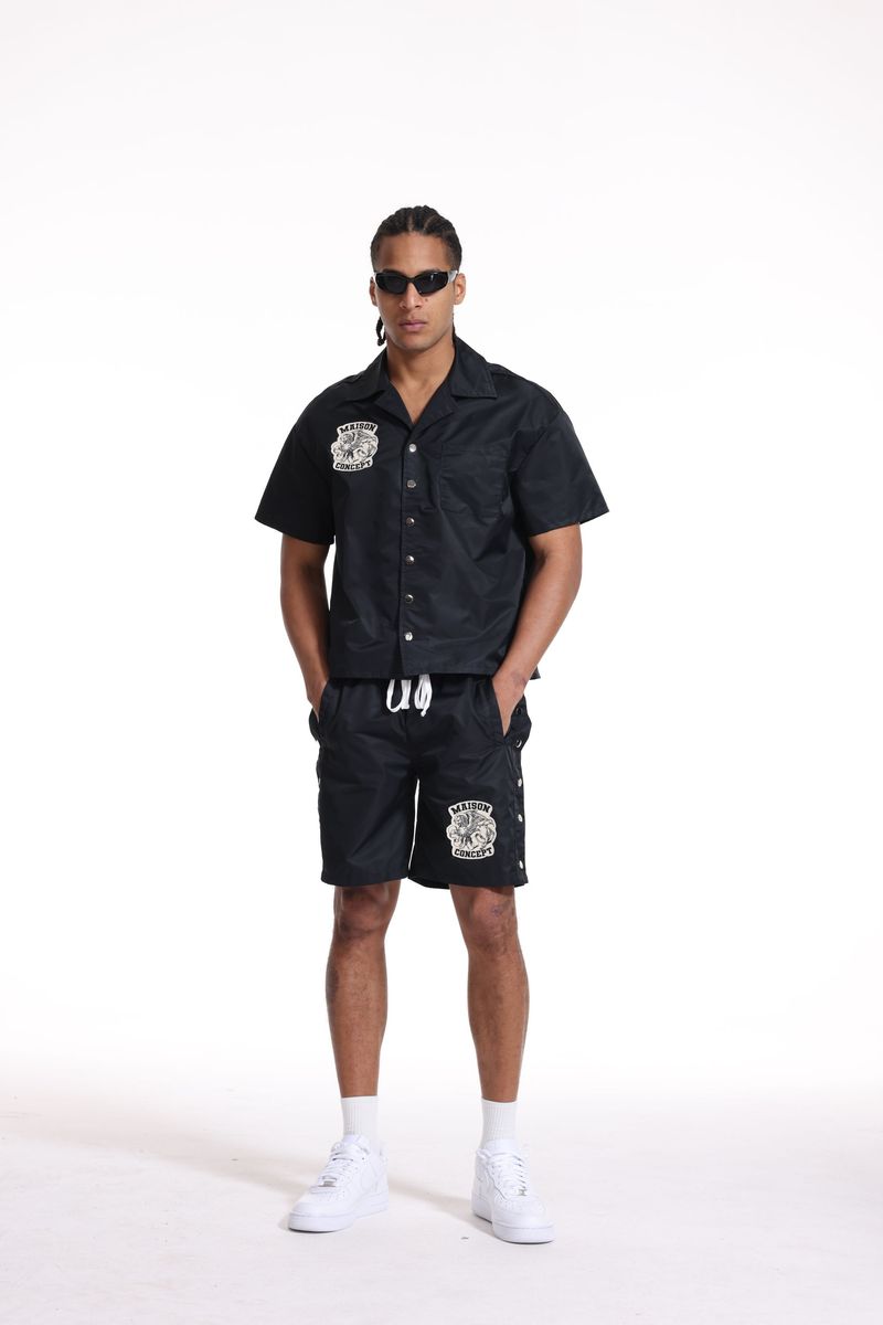 Concept "Maison Con Top" and Shorts" Sets Black