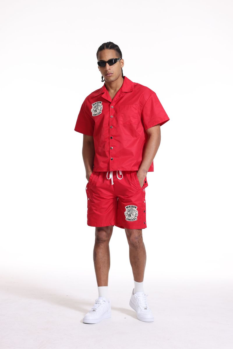 Concept "Maison Con Top" and Shorts"  Sets Red