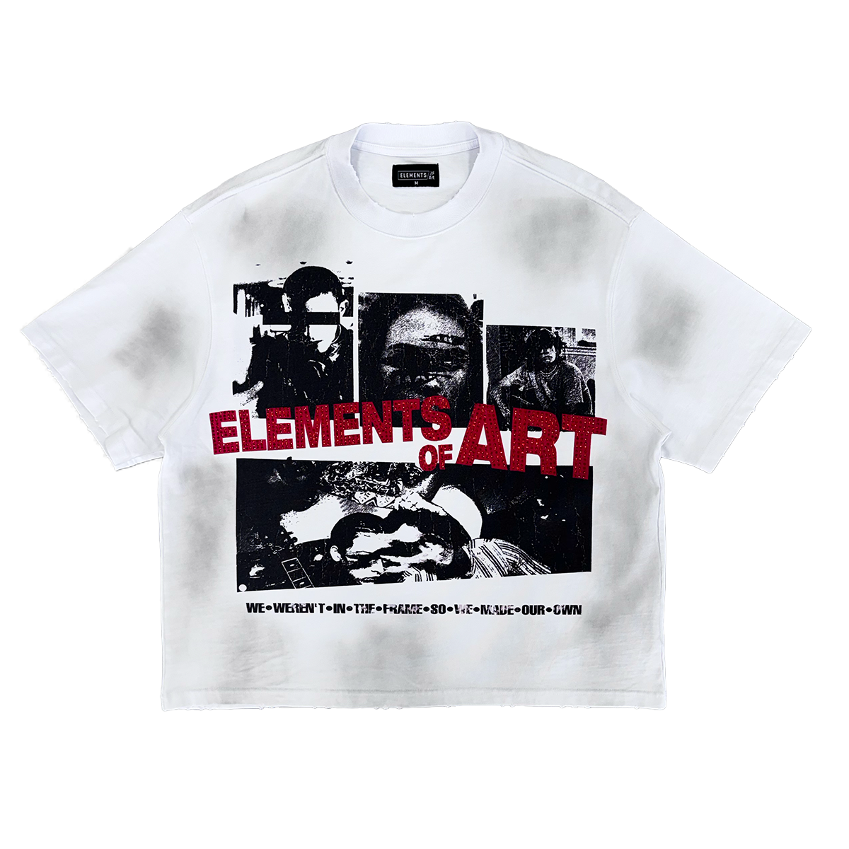Elements Collage Tee 2.0 White/Red