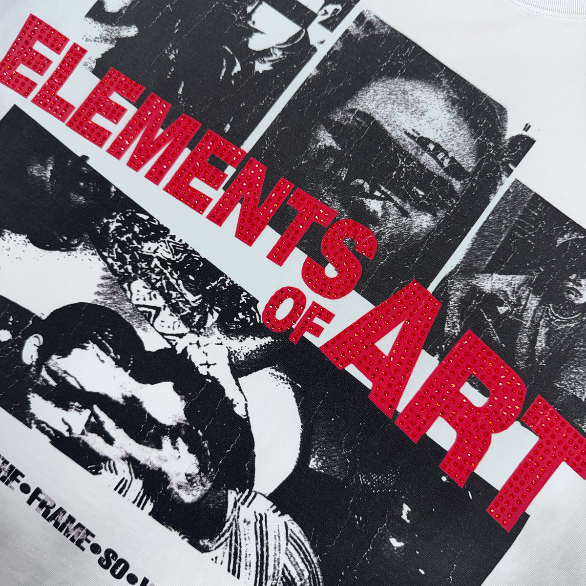 Elements Collage Tee 2.0 White/Red