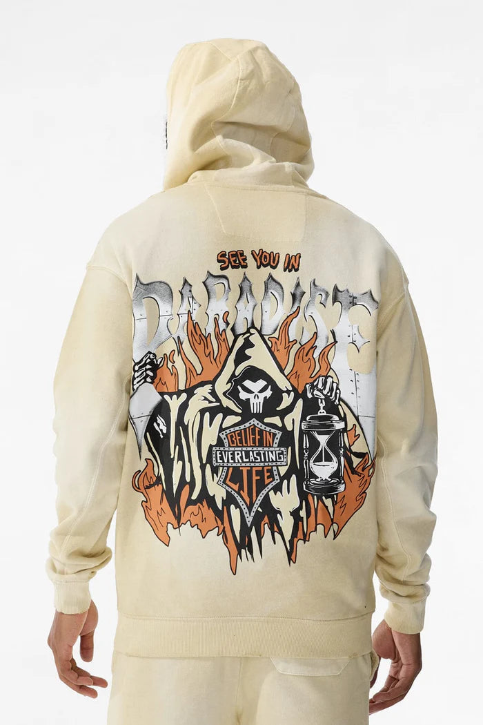 JORDAN CRAIG AFTERLIFE PULLOVER HOODIE - KHAKI