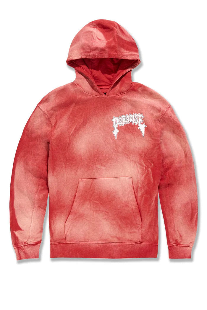 Jordan Craig Afterlife Pullover Hoodie and STACKED SWEATPANTS sets (Red) 8631H