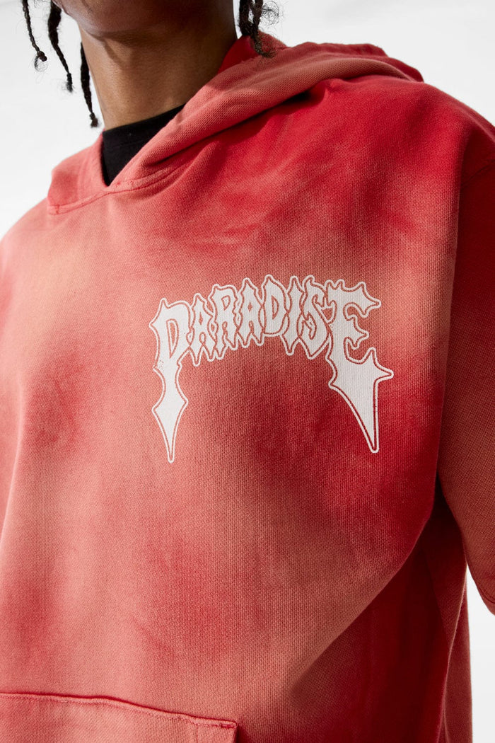 Jordan Craig Afterlife Pullover Hoodie and STACKED SWEATPANTS sets (Red) 8631H