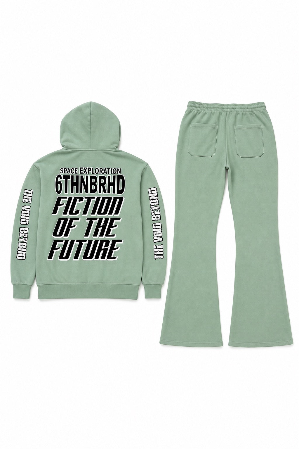 6THNBRHD Tracksuit Mint Green Hoodie & Jogger Set