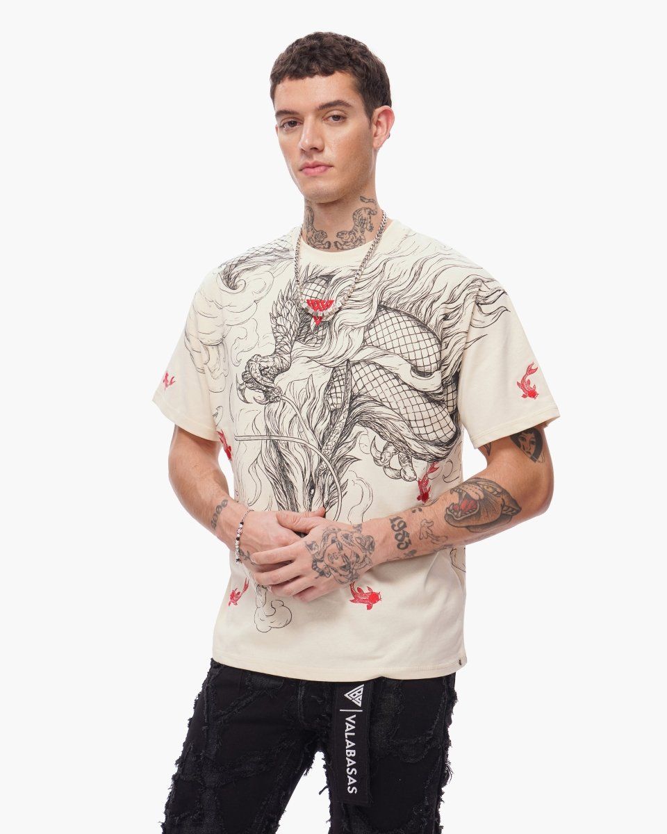 Valabasas Mythic Flow Tee Beige