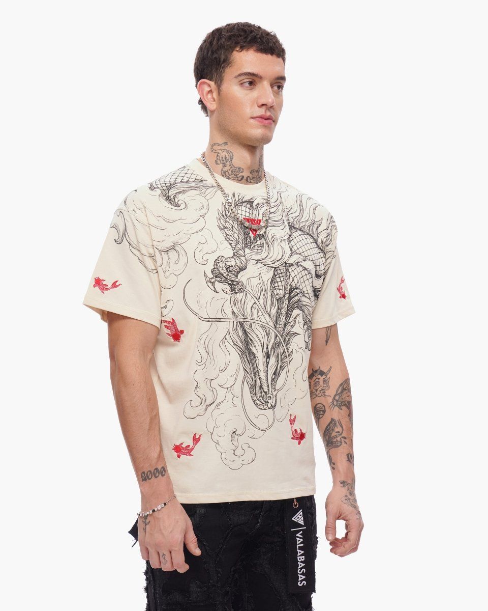 Valabasas Mythic Flow Tee Beige