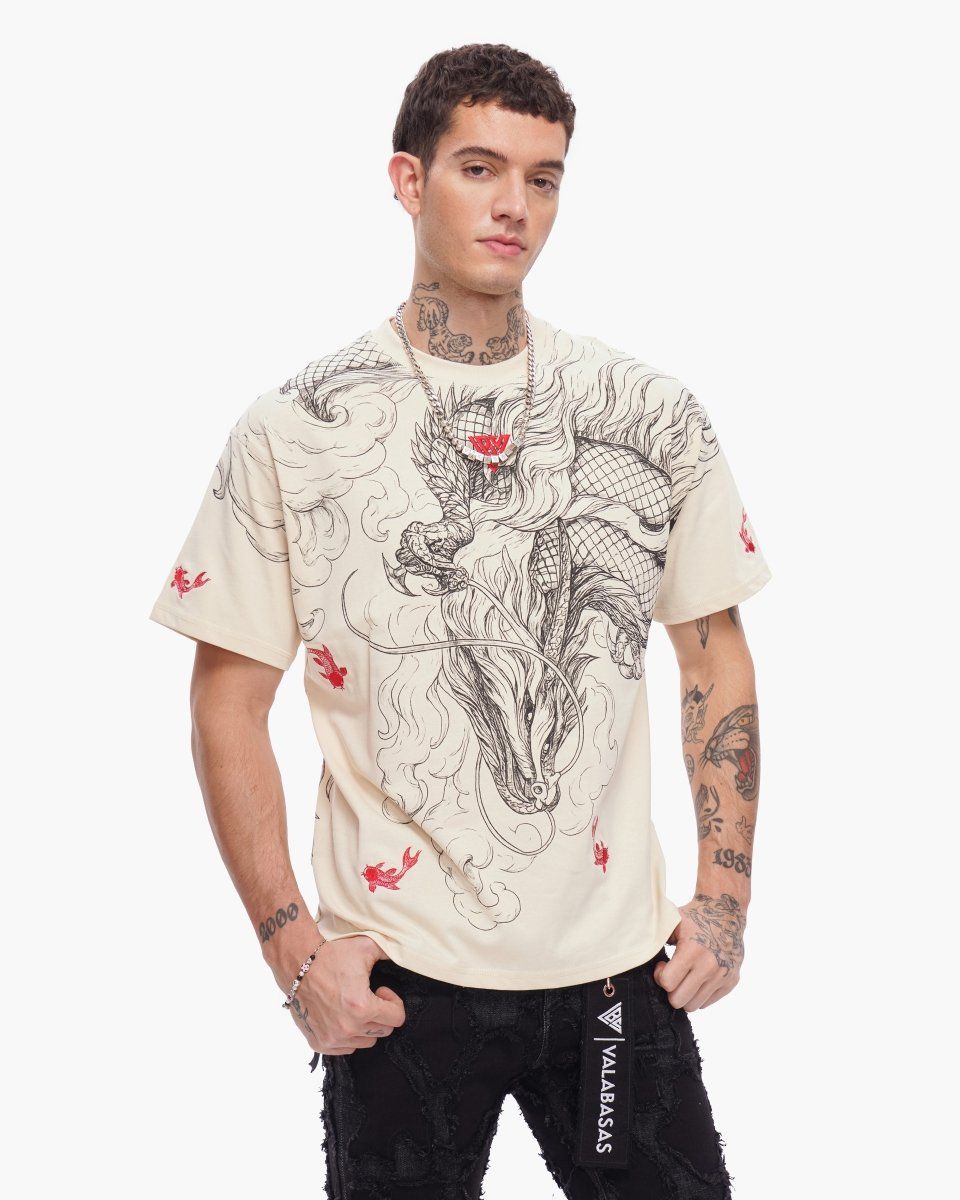 Valabasas Mythic Flow Tee Beige