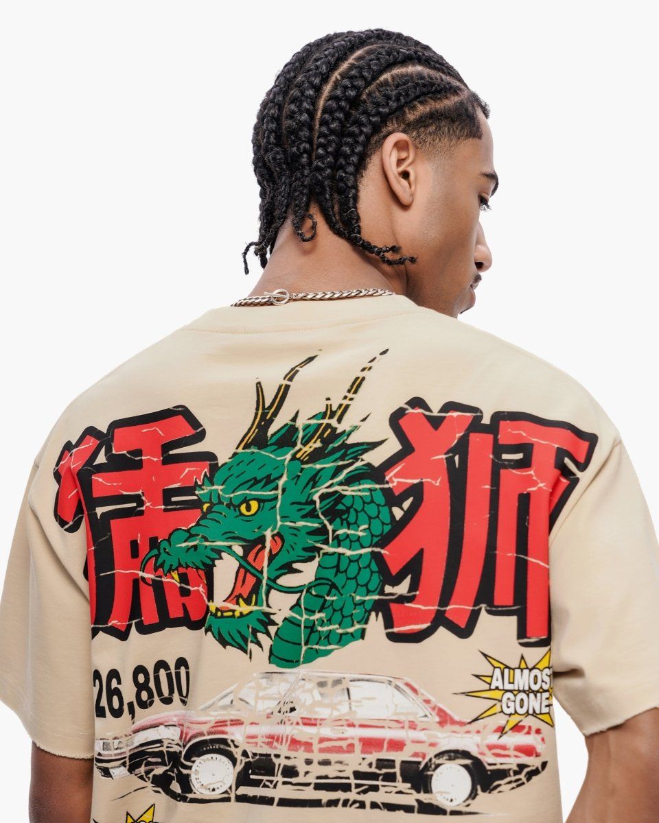 Valabasas Japanese Motors Tee Beige
