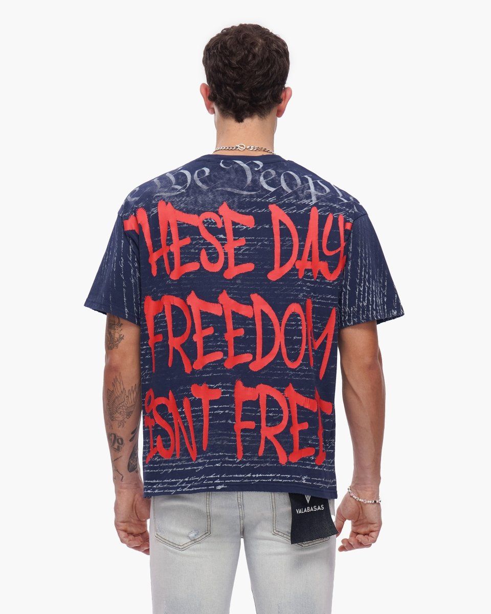 Valabasas Freedom Tee Navy Blue