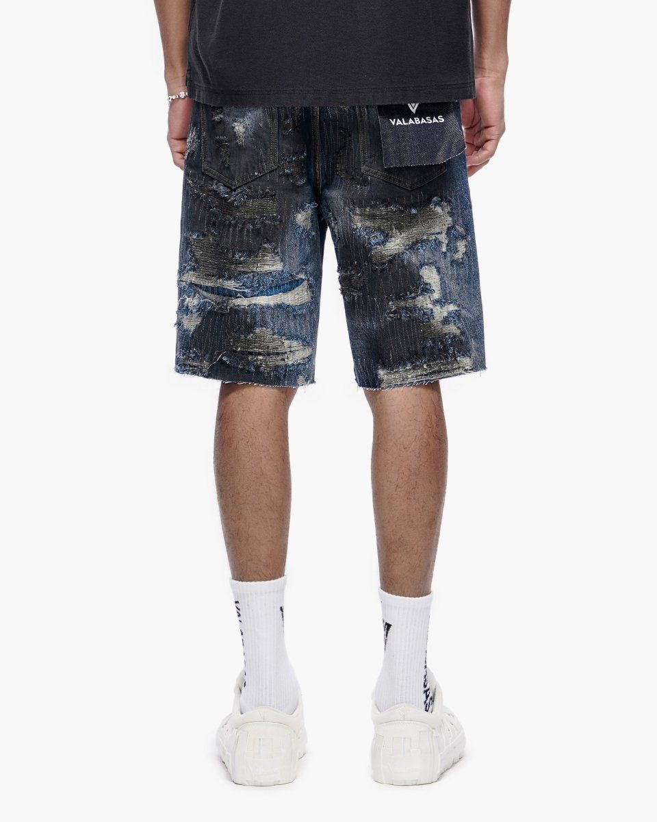Valabasas Incise Shorts Dark Blue