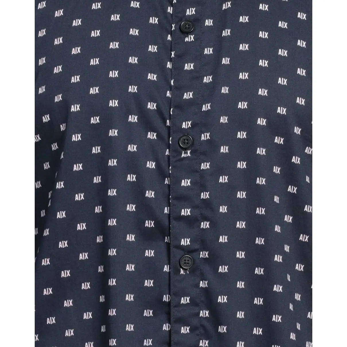 Armani Exchange AIX micro Logo Navy Shirt