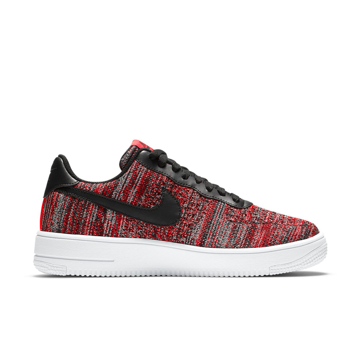 NikeAir Force 1 Flyknit 2.0 'University Red Black