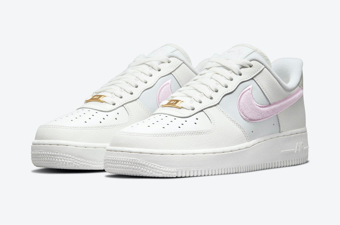 NIKE AIR FORCE 1 LOW RELEASING WITH PINK CHENILLE SWOOSHES