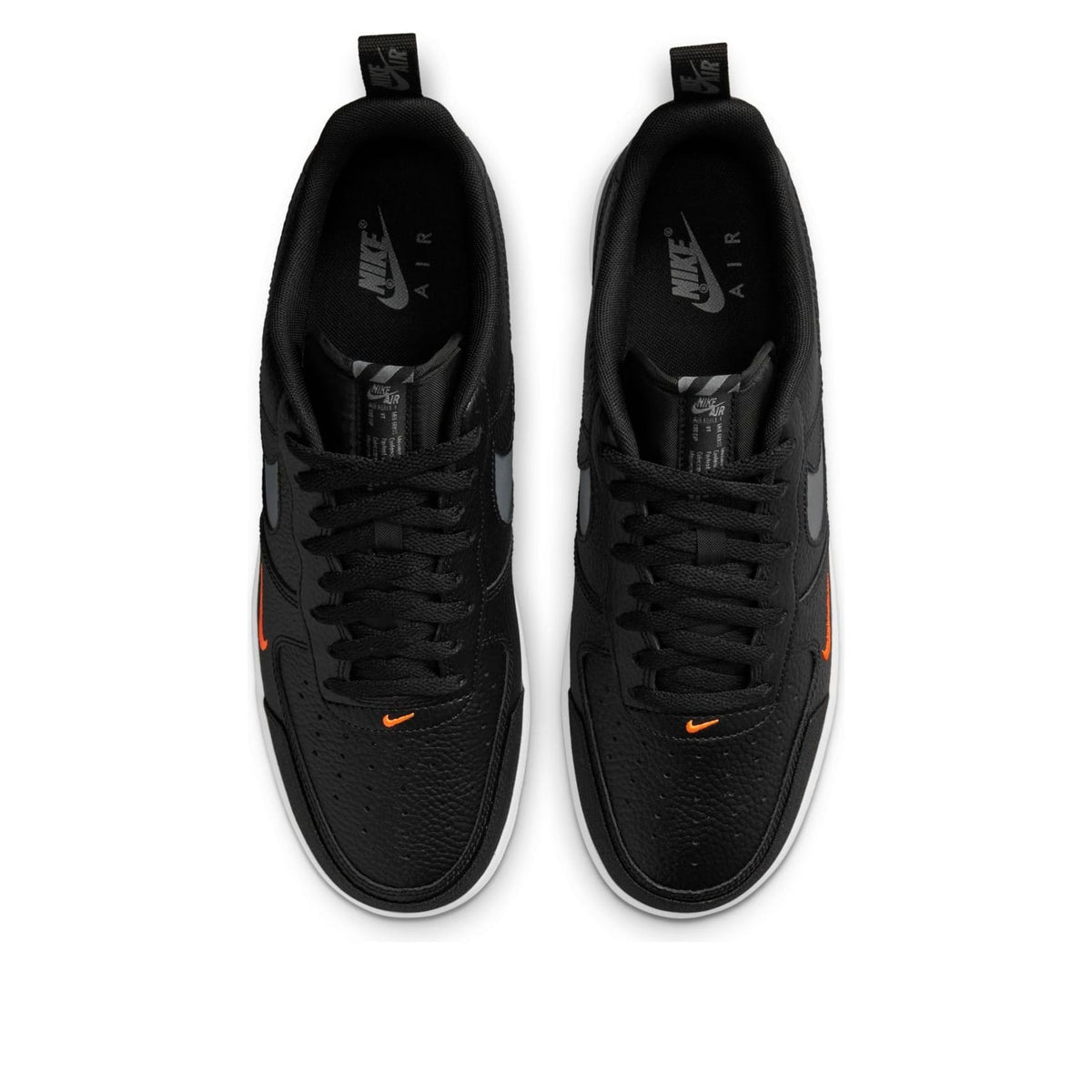 NIKE AIR FORCE 1 07 LV8 BUILT WITH BLACK TUMBLED LEATHER