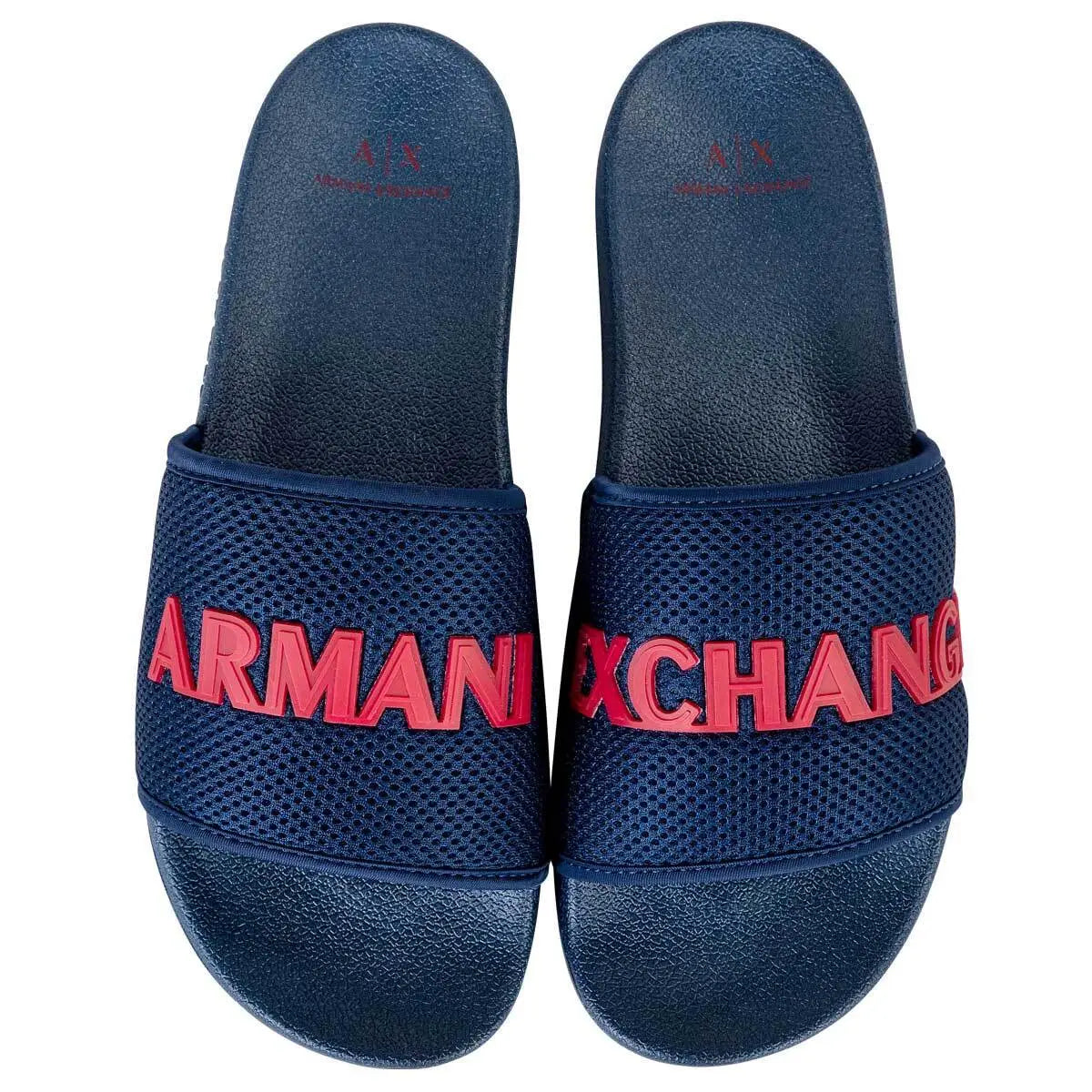 Armani Exchange Men's Shower Sandals Mesh Logo slides
