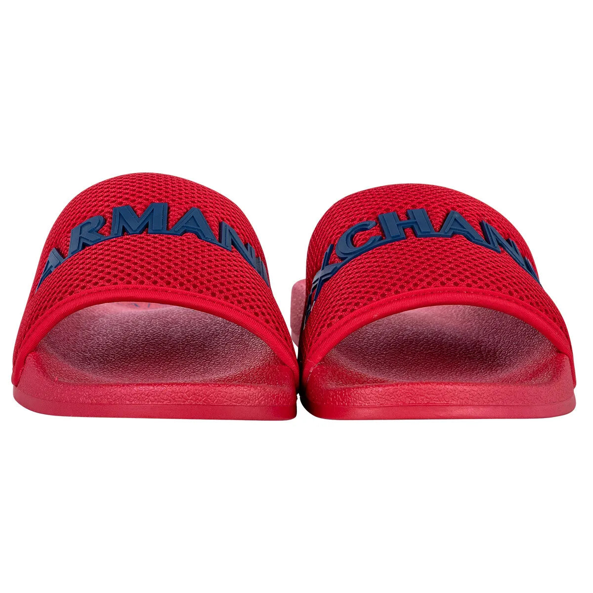 Armani Exchange Men's Shower slides Sandals Mesh Logo