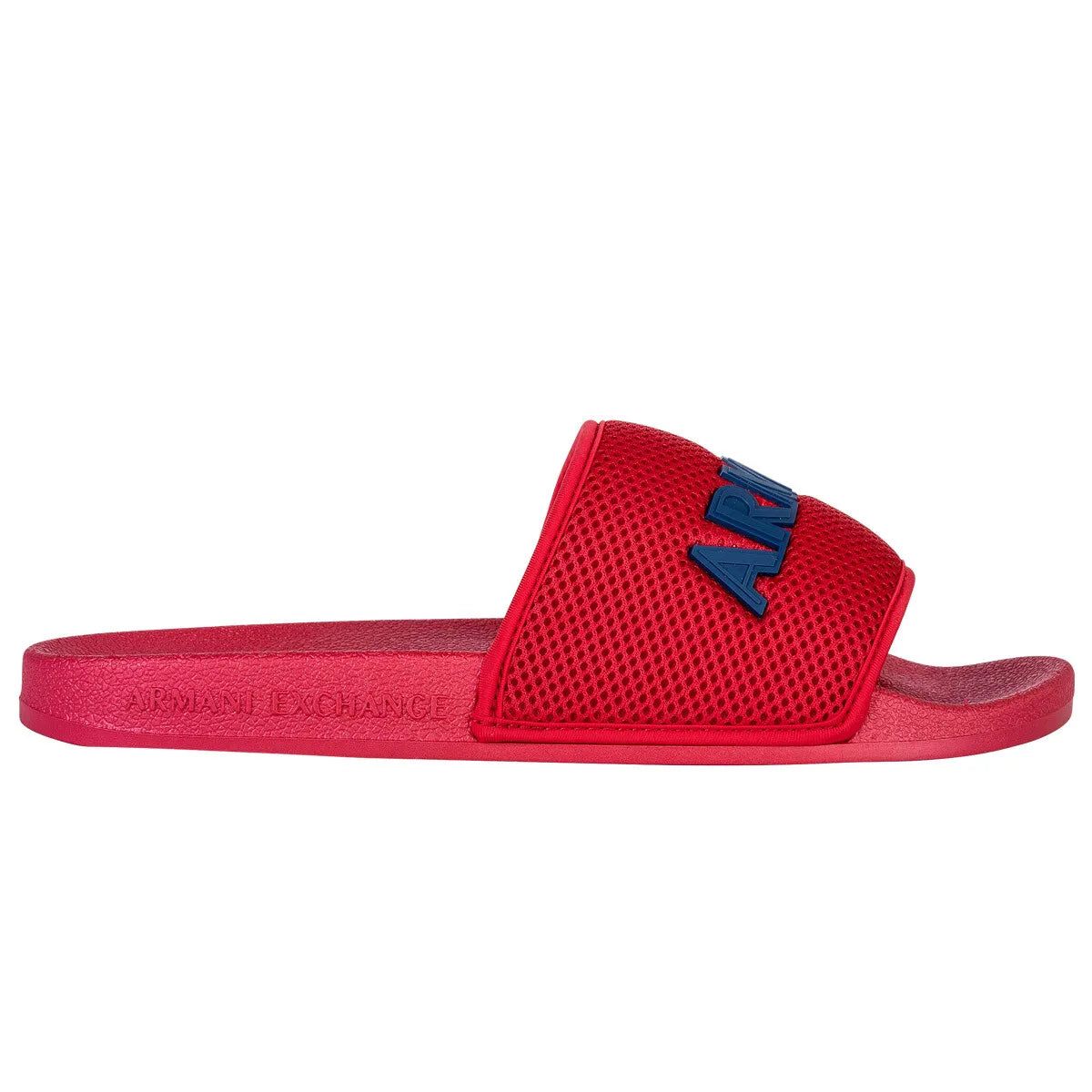 Armani Exchange Men's Shower slides Sandals Mesh Logo