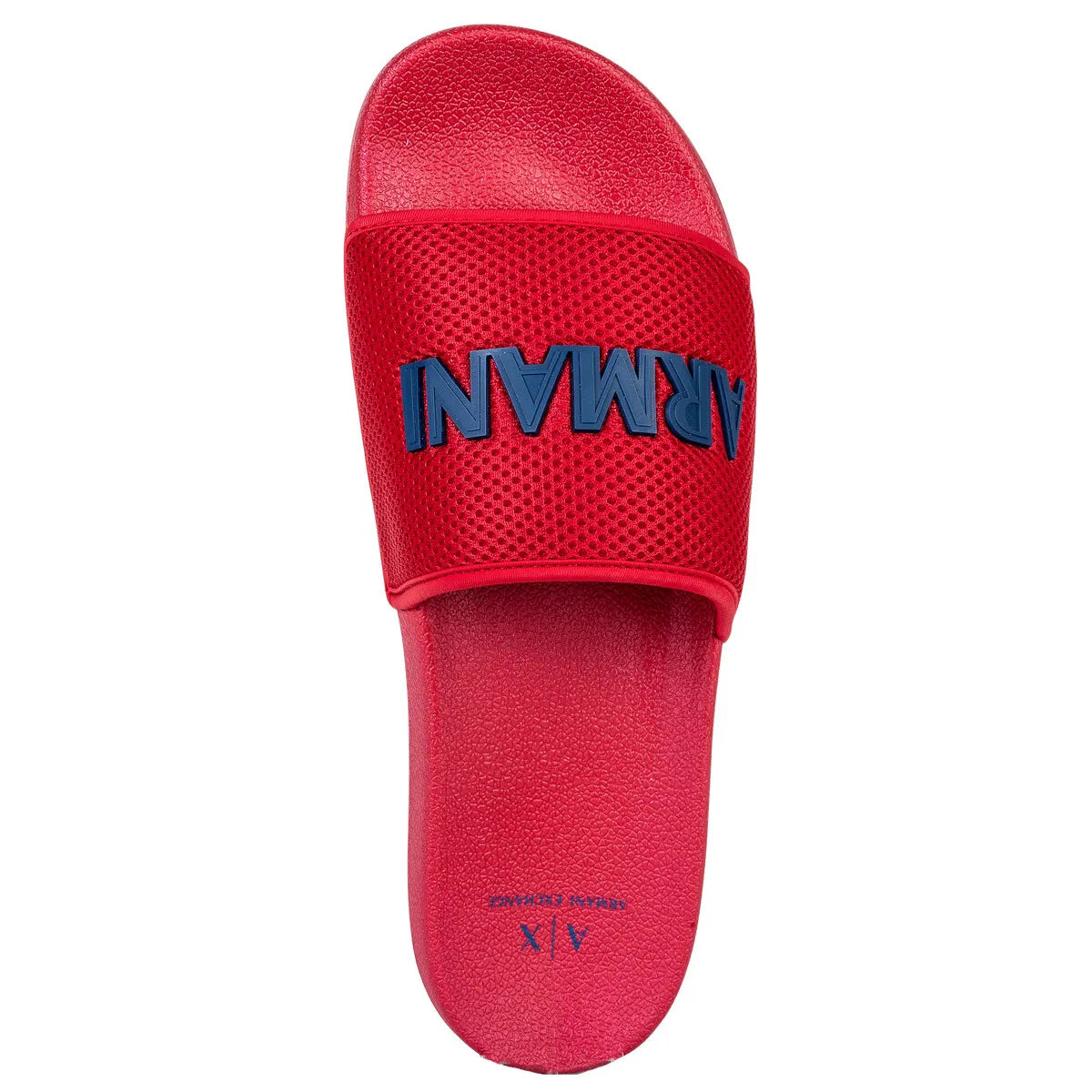 Armani Exchange Men's Shower slides Sandals Mesh Logo