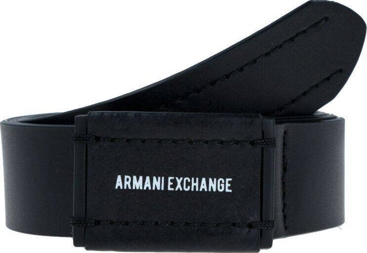 Armani Exchange Black Leather belt