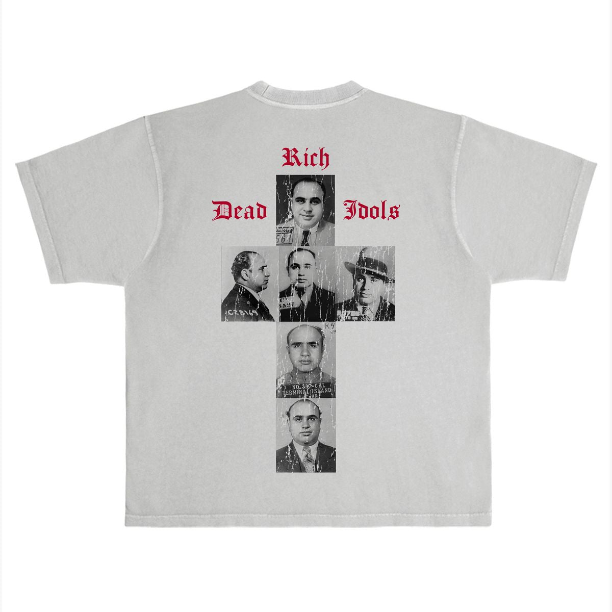 Rich Dead Idols , THE UNTOUCHABLE AL CAPONE" T-SHIRT GREY