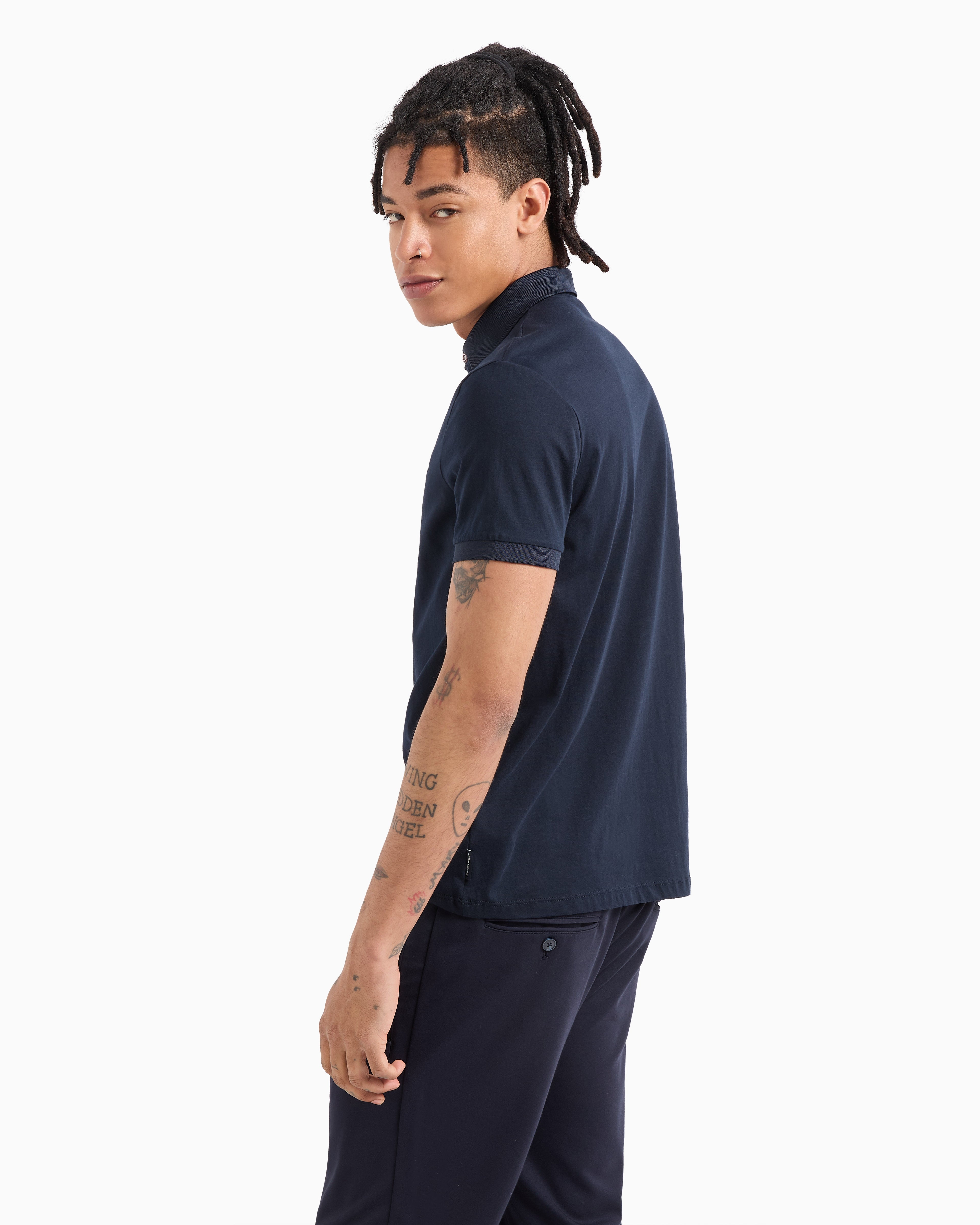 Armani Exchange Navy Polo Shirt