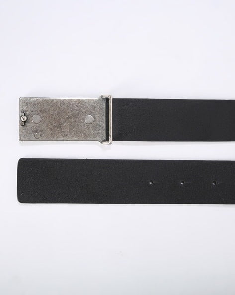 ARMANI EXCHANGE
BLACK Leather Belt with Embossed Logo