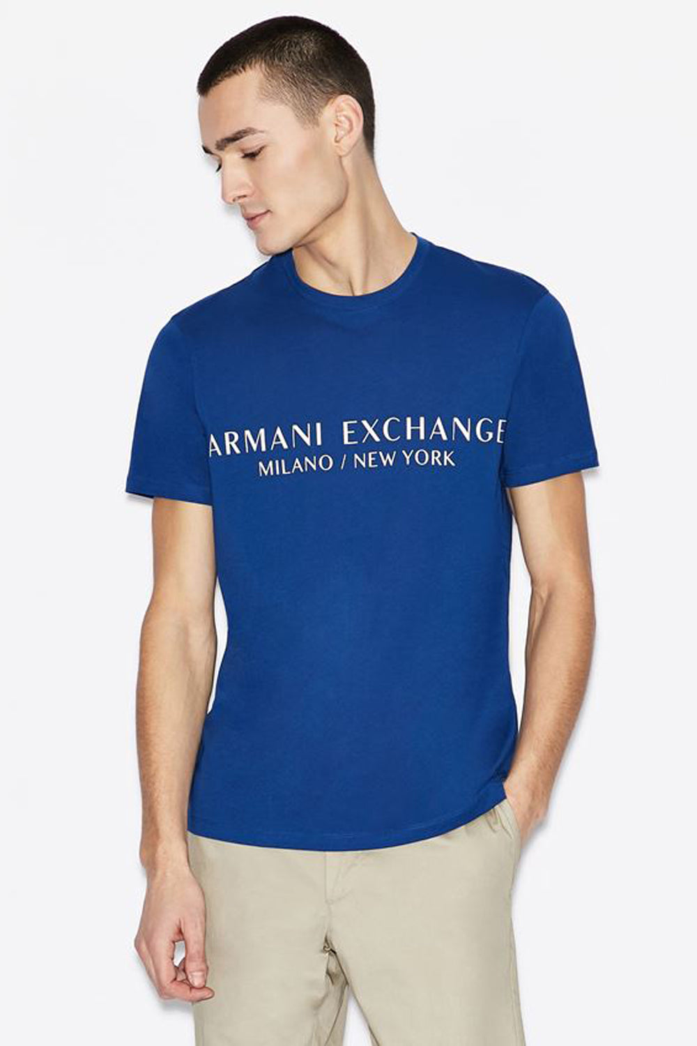 Armani Exchange Blue T-Shirts