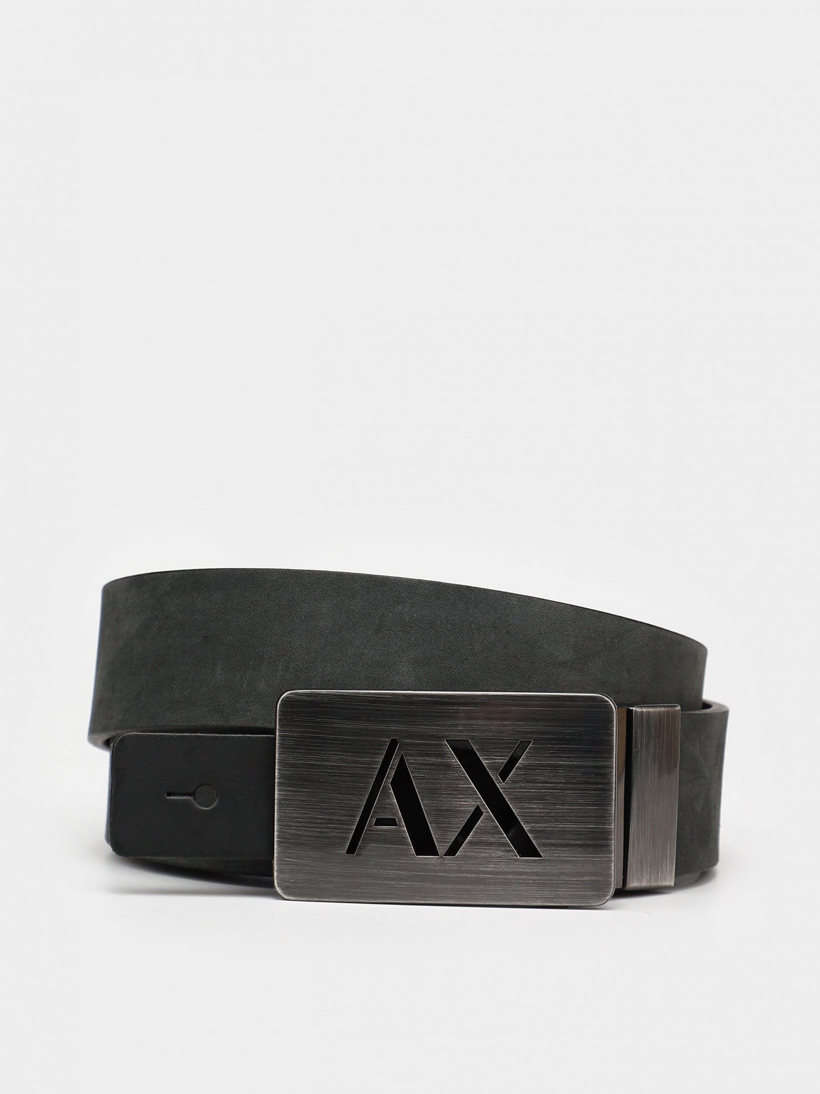 Armani Exchange Reversible Black Leather Belt