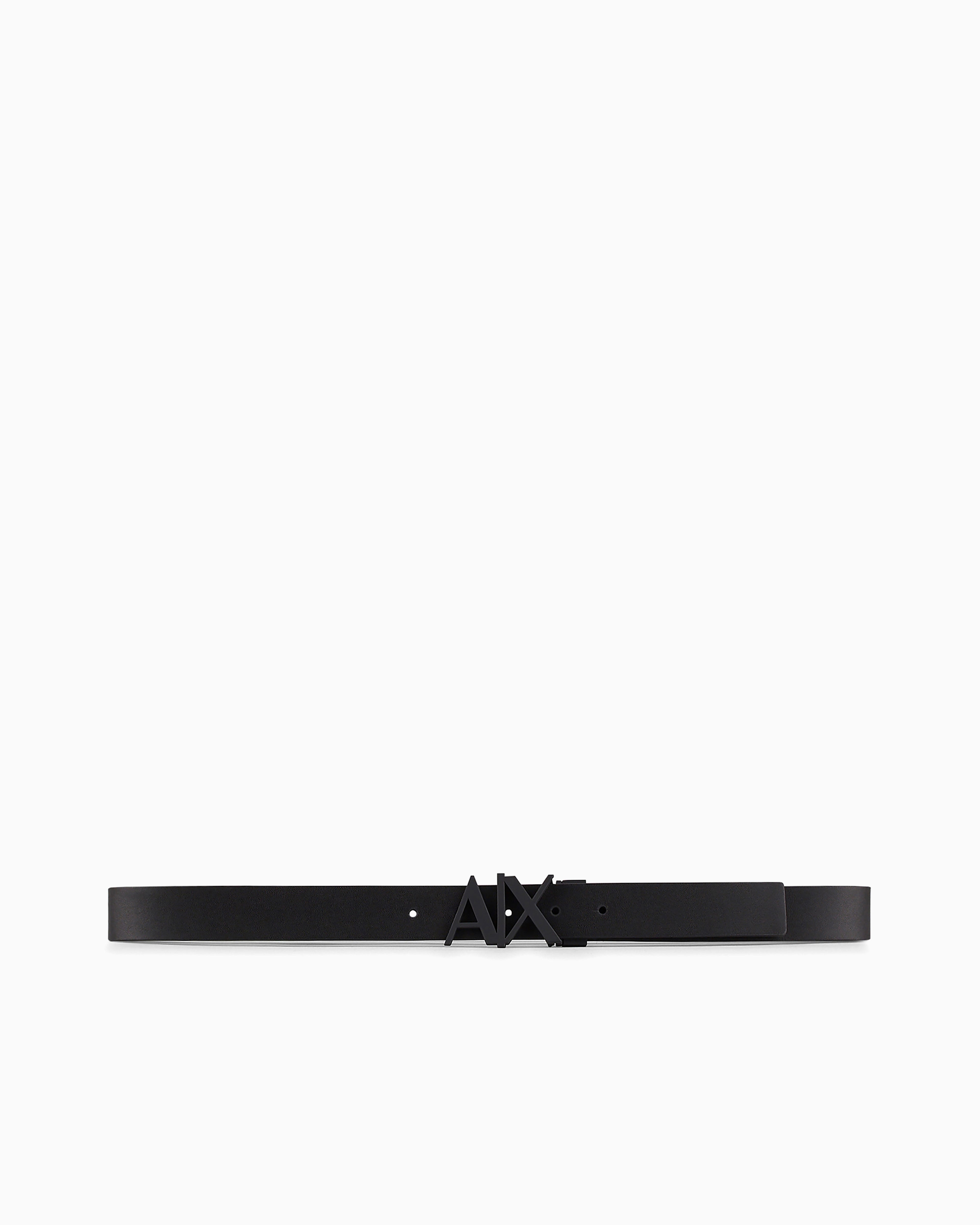 Armani exchange BLACK DOUBLE-SIDED LEATHER BELT
