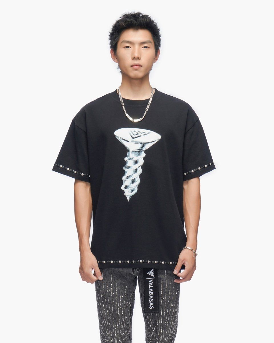 Valabasas You're Screwed Vintage Black Tee