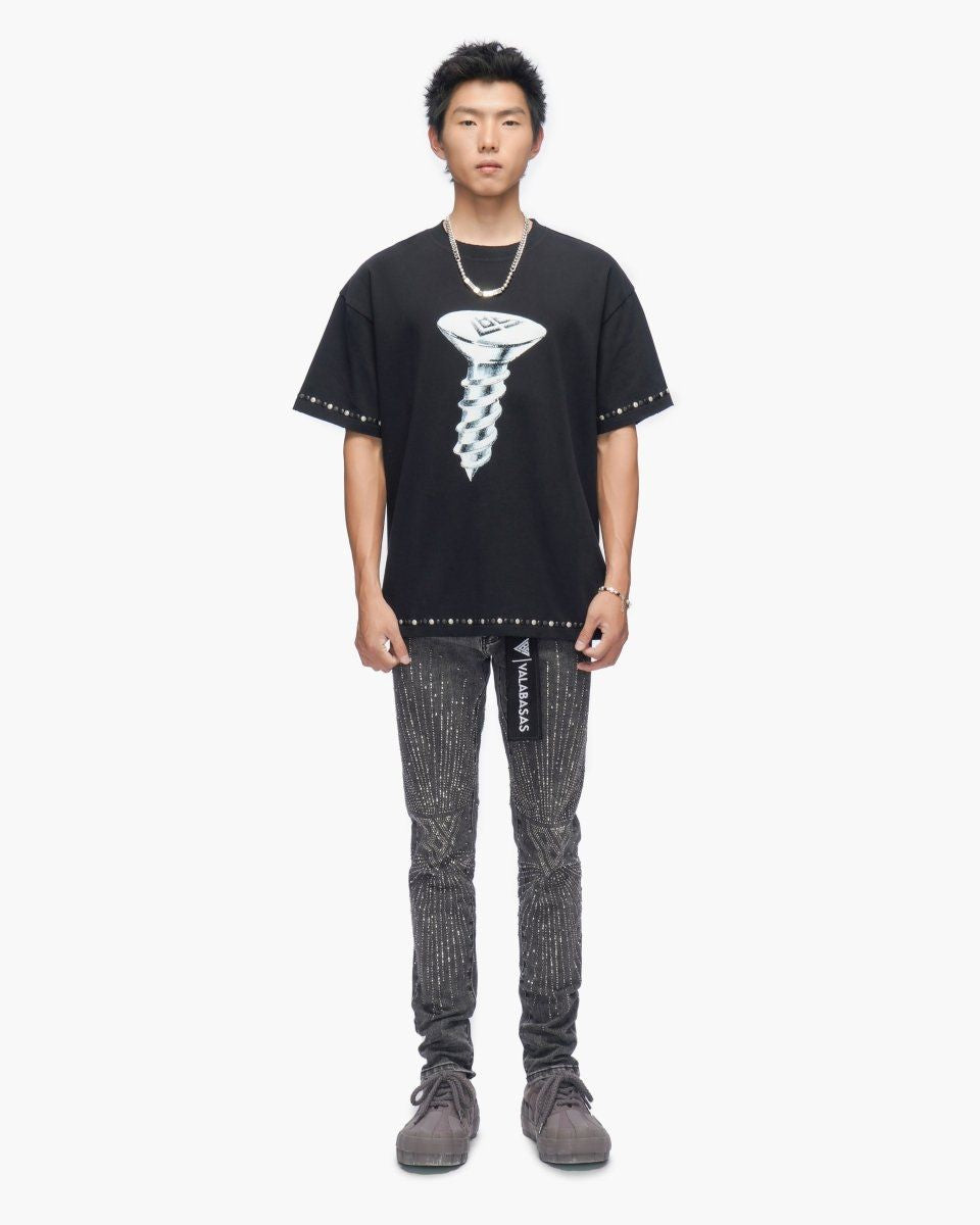 Valabasas You're Screwed Vintage Black Tee