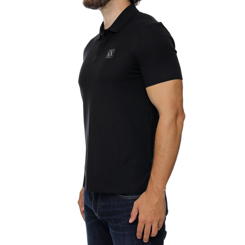 Armani Exchange  Polo Black Shirt