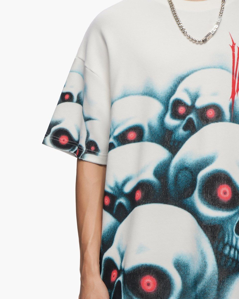 Valabasas Grave Digger White Thermal Tee