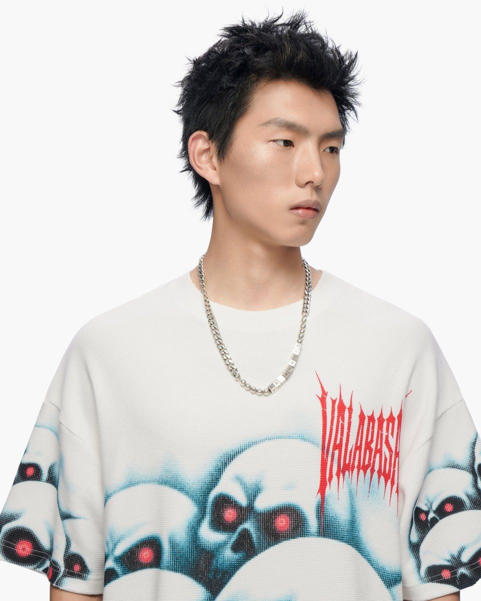 Valabasas Grave Digger White Thermal Tee