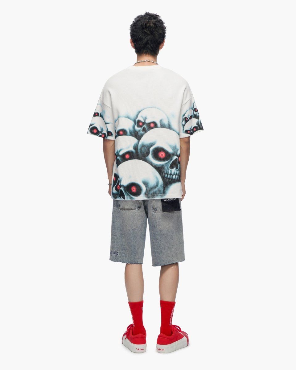 Valabasas Grave Digger White Thermal Tee