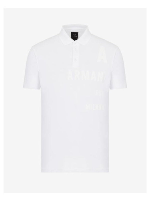 Armani Exchange White Polo Shirt